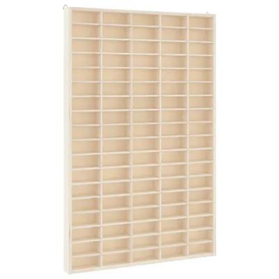 Produktbild von Sammlervitrine aus Holz mit 90 Fächern 50,5 x 4,5 x 79 cm