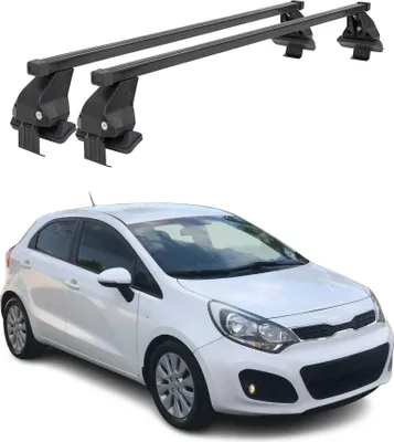 Zdjęcie produktu dla Poprzeczki Menabo do Kia Rio 2011-2015 Czarne