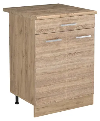 Zdjęcie produktu dla Szafki kuchenne Vicco R-Line Sonoma/Dąb goldkraft 60 cm z szufladą blat roboczy Dąb Goldkraft, Model 61224