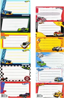 Produktbild von Hot Wheels v2 Notizbuch Aufkleber Starpak