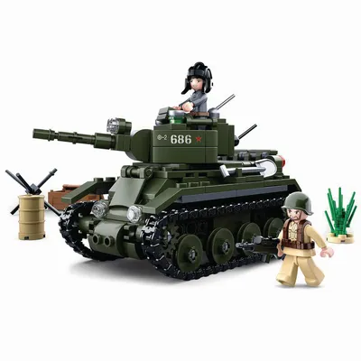 Produktbild von Sluban 0686 - WWII - Russischer leichter Panzer - Neu