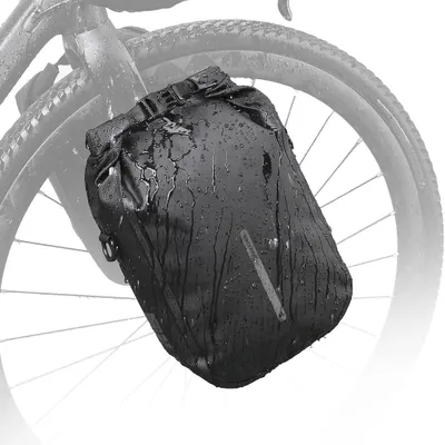 Produktbild von Fahrradtasche, Gepäckträgertasche, wasserdicht, Fahrradtasche für Gepäckträger, Satteltasche 6L, Umhängetasche, Laptopgepäckträger