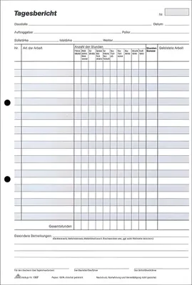 Produktbild von RNK Bautageblock A4 2x50Bl 4002871130707