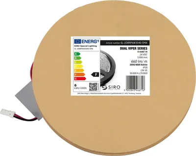 Produktbild von Siro Led Band 5m SL-VIPER DUO2POL 6W/m 3000K-4000K, LED Streifen ohne Punkte, 24 V/DC, Rolle 5 m