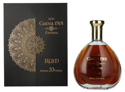 Produktbild von Ron Cueva 1501 Sistema 33 Solera Panama Rum 40% Vol. 0,7l in Geschenkbox