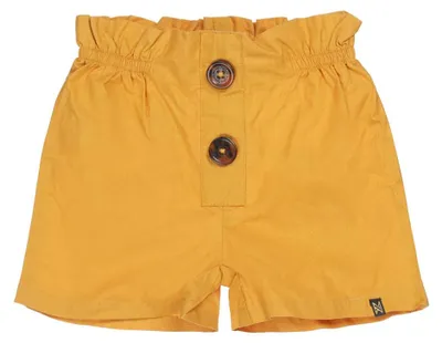 Produktbild von Koko Noko Mädchen, Paperbag-Shorts in Gelbbraun, Farbton: Ocker, Größe: 3 Monate