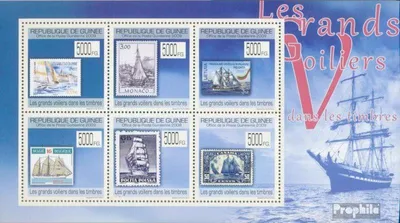 Produktbild von Briefmarken Guinea 2009 Mi 7002-7007 Kleinbogen (kompl. Ausgabe) postfrisch Großsegler auf Briefmarken