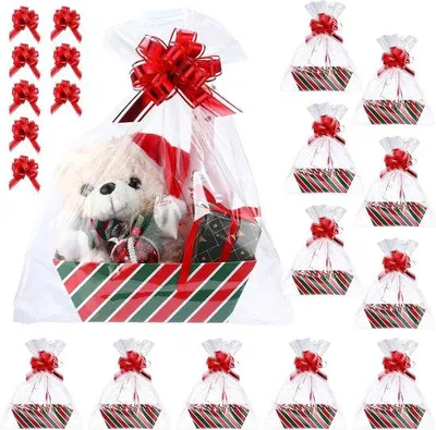 Immagine prodotto di Set regalo con confezione: 25 x 16,5 cm, scatola di plastica a righe per confezionare regali.