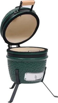 Produktbild von vidaXL 2-in-1 Kamado-Grill Smoker Keramik 56 cm Grün