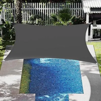 Produktbild von Rechteckiges Sonnenschirm, wasserdicht, UV-schutz, für Garten, Balkon, Terras, Camping, 3x3 m
