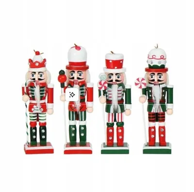 Zdjęcie produktu dla Zawieszka Nutcracker, Dziadek do orzechów 4 szt. 13 cm M13409