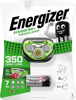 Image de Lampe frontale Vision HD Plus Led Energizer 3AAA piles incluses