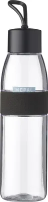 Productafbeelding van Mepal - Waterfles "Ellipse", 500 ml, PF4169 (één maat) (Transparant/Houtskool)