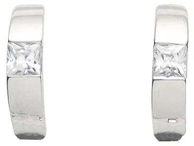 Produktbild von Miamar 05.2030 Damen Creolen Silber Zirkonia weiß