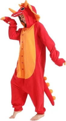 Zdjęcie produktu dla Kostium triceratopsa dla dorosłych i dzieci - kombinezon, piżama, kostium cosplay, idealny na Halloween, Boże Narodzenie, imprezy. Wygodny i stylowy