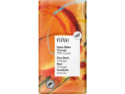 Obrázok produktu pre Vivani 285909, Tmavá čokoláda, 100 g, 2425 kJ, 585 kcal, 44,9 g, 32,5 g