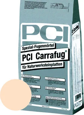 Produktbild von PCI Carrafug® Spezial Fugenmörtel für Naturwerksteinplatten jurabeige 5 kg