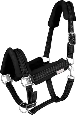 Image de Licol Waldhausen Sparkle Licol d'écurie Noir Poney