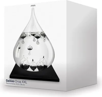 Produktbild von Galileo Thermometer Galileo Glas XXL Deluxe FÜR EIN GESCHENK-EXPERIMENT 27cm