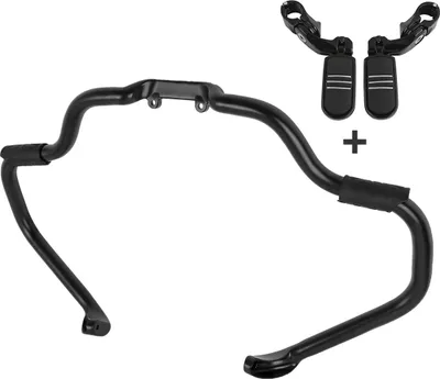 Image de Pare-chocs Mustache + repose-pieds pour Indian Springfield 17-25 noir