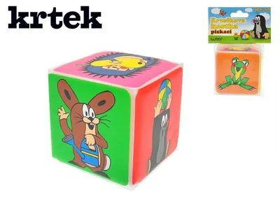 Obrázek produktu pro Krtečkova kostka 7,5cm pískací měkká 0m+ v sáčku