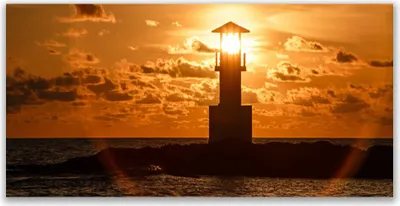 Produktbild von Tulup Leinwand-Bilder 120x60 Wandbild Canvas Kunstdruck Leuchtturm Architektur
