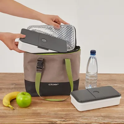 Produktbild von Isolierte Lunchtas, 9 Liter, Grün, Polyester, Reflektierend