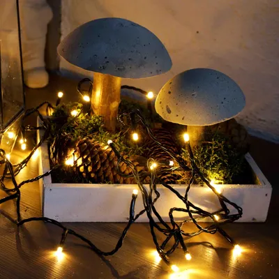 LED-Lichtkette 240 warmweiße LEDs, 23,9 m, mit Fernbedienung & Timer