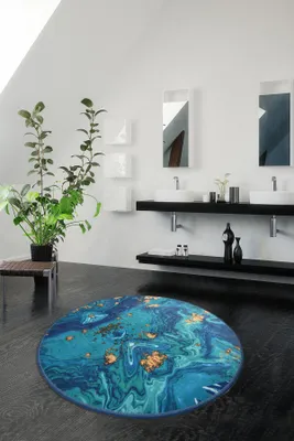 Produktbild von Mijolnir, Marbling- CHL4135, Bunt, Badematten, 700 gr/m², 100% Mikropolyamid