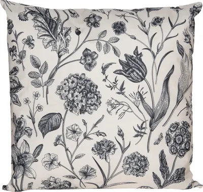 Produktbild von Anna's Collection Outdoor Kissen - Vintage Blumen - cremeweis - 60 x 60 cm