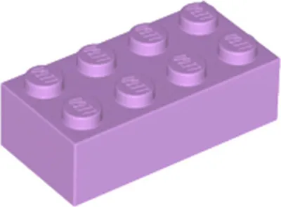 Productafbeelding van 1 kus LEGO, onderdeelnummer 3001, kleur: lichtpaars