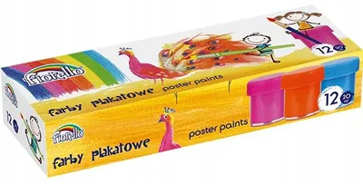 Produktbild von Fiorello Posterfarben Set 12 Farben 20ml Intensiv