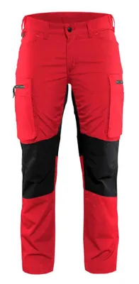 Produktbild von Blakläder Damen Service Bundhose mit Stretch 7159 1845 in div. Farben, Farbe:rot/schwarz, Größe:48