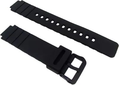 Produktbild von Casio Uhrenarmband 16mm schwarz Resin MW-240-7BV MW-240-1E2V