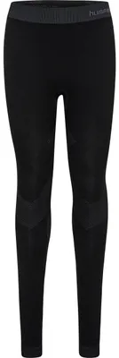 Produktbild von hummel Sportleggings Körperbetont Logomuster Nahtlos Design Größe: 140-152