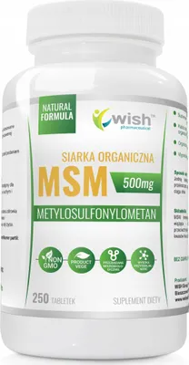Immagine prodotto di Wish MSM zolfo organico 500 mg 250 compresse