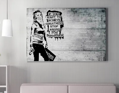 Produktbild von Wallity, WY136- BRS1278, Bunt, Leinwandbilder, 70 x 100 cm, 50% Baumwolle / 50% Polyester