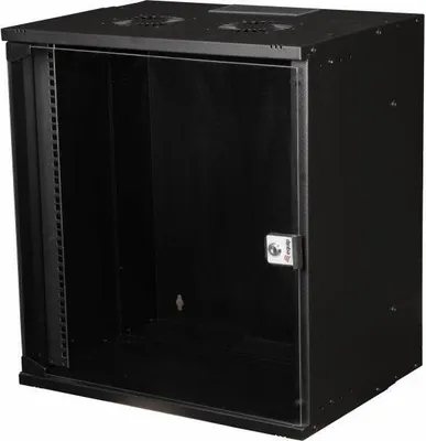 Zdjęcie produktu dla Equip EWM-12-5440-B, Szafa wisząca, 12U, Zamek, 12,5 kg, Czarny