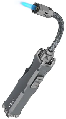 Stabfeuerzeug mit Jetflamme, nachfüllbar, Butan, 29,5 cm, schwarz