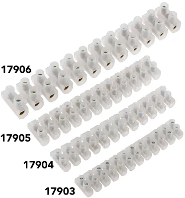 Immagine prodotto di Terminali ChiliTec luster per 10-16 mm², 12 terminali con inserto in ottone, trasparenti