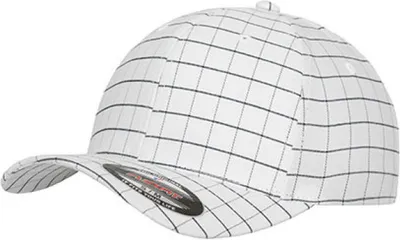 Image de Flexfit Squareline Baseball Cap L/XL weiß/dunkelblau