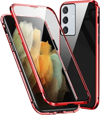 Obrázek produktu pro Pro Samsung Galaxy S24 FE Mobile Phone Case 360 Magnetic Glass Bumper Metal Case Case Cover