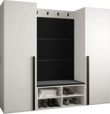 Produktbild von Garderobe MIRO Set 9 mit gepolsterten Paneelen Industrial Design