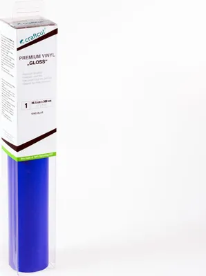 Produktbild von craftcut G30 Plotterfolie glänzend VIVID-BLUE 30,5 x 300 cm