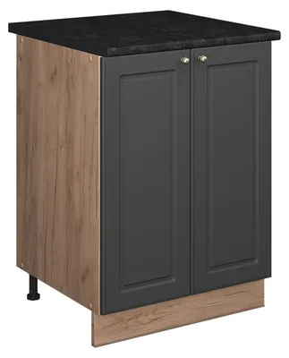 Zdjęcie produktu dla Szafka pod zlew Vicco Fame-Line Anthrazit Gold rustykalny/Dąb goldkraft 60 cm, Model 65222
