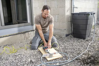 Image de Pompe pour perceuse Wolfcraft Pro Max, débit de 3 000 l/h