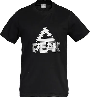 Produktbild von PEAK T Shirt schwarz großes Logo 3XS