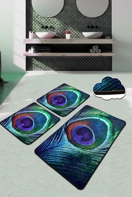 Obrázek produktu pro Sada tří koupelnových rohoží, rozměr 60 x 100 cm