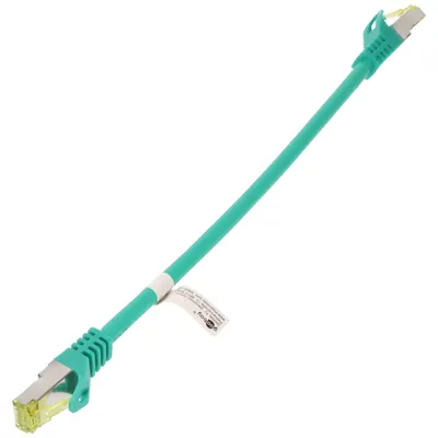 Produktbild von Goobay RJ45 Patchkabel CAT 6A S/FTP (PiMF), 500 MHz mit CAT 7 Rohkabel, Grün