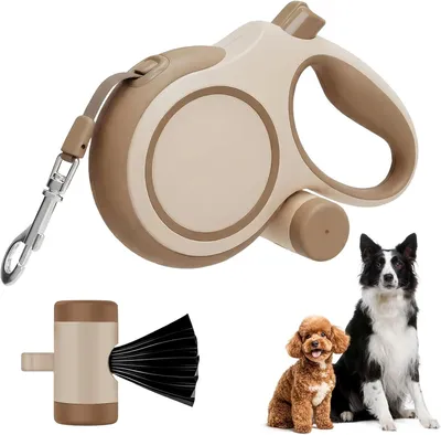 Produktbild von Hundeleine 8m, Robuste Rollleine für Hunde bis 50kg/110lbs | Einziehbare Hundeleine mit Bequemen Griff & Kotbeutelhalter, 360°Anti-Verwicklung, für Kleine Mittel & Große Hunde